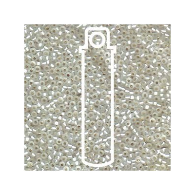 MIYUKI Round 11/0 N. 527 SEMI MATTE S/L CRYSTAL