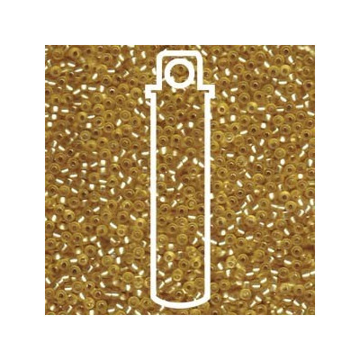 MIYUKI Round 11/0 N. 528 SEMI MATTE S/L GOLD