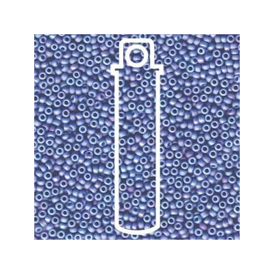 MIYUKI Round 11/0 N. 544 MATTE METALLIC STEEL BLUE LUSTER