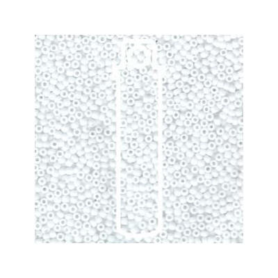 MIYUKI Round 11/0 N. 573 MATTE OPAQUE WHITE