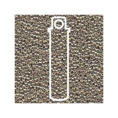 MIYUKI Round 11/0 N. 585 DURAC GALVAN SILVER