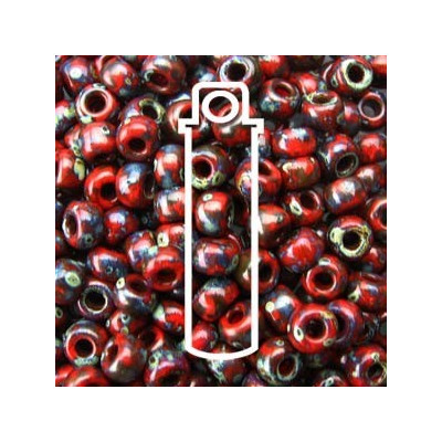 MIYUKI Round 11/0 N. 607 PICASSO OPAQUERED GARNET MATTE