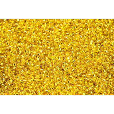 MIYUKI Round 11/0 N. 804 Silver Lined Yellow