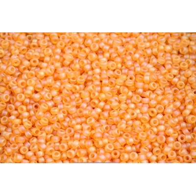 MIYUKI Round 11/0 N. 828 Matted Transp Lt. Topaz AB