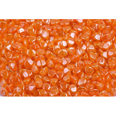 Pinch Beads Opal Dark Amber White Luster 5x5mm 81250/14400 | Rutkovsky