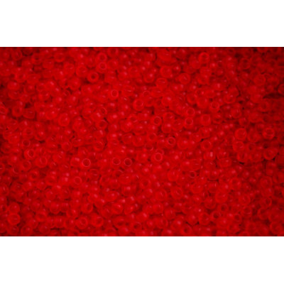 MIYUKI Round 11/0 N. 845 Matted Transp Red