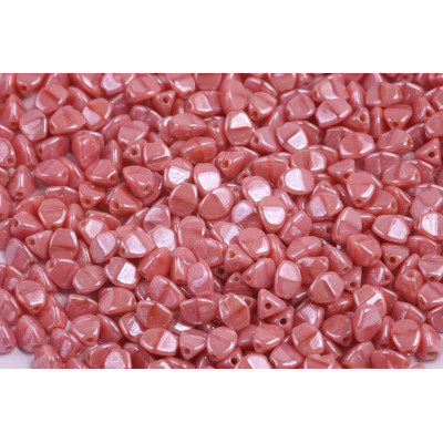 Pinch Beads Coral Pink White Luster 74020/14400 5x5mm | Rutkovsky