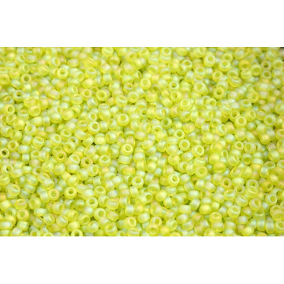 MIYUKI Round 11/0 N. 851 Matted Transp Chartreuse AB