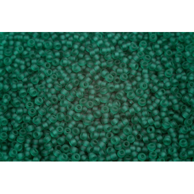 MIYUKI Round 11/0 N. 856 Matted Transp Emerald