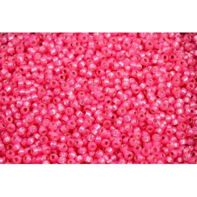 MIYUKI Round 11/0 N. 868 Dyed Rose Pink Silver Lined