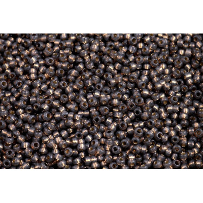 MIYUKI Round 11/0 N. 879 Dyed Rustic Grey Silver Lined Alabaster