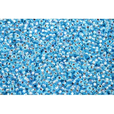 MIYUKI Round 11/0 N. 882 Silver Lined Aqua AB