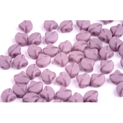 Matubo Ginko 2-Hole Czech Glass Beads - Opal Violet Matte