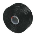 S-lon AA Beading Thread 0.09mm Black 68m - Professional Nylon Supply