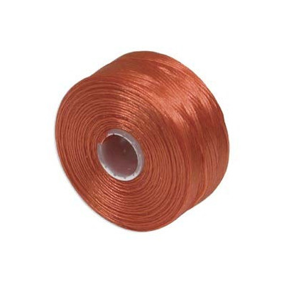 S-lon D Nylon Beading Thread 0.11mm Orange (71m) | Beads Bohemia