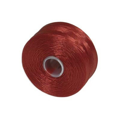S-lon D Nylon Beading Thread 0.11mm Red 71m Spool
