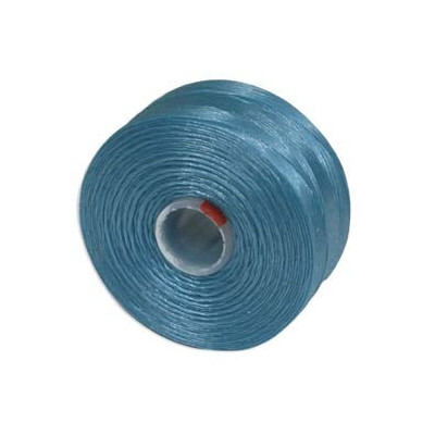S-lon D Nylon Beading Thread 0.11mm Turquoise Blue - 71m