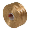 S-lon D Beading Thread Light Brown - 0.11mm Nylon Cord 71m