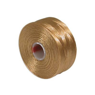 S-lon D Beading Thread Light Brown - 0.11mm Nylon Cord 71m