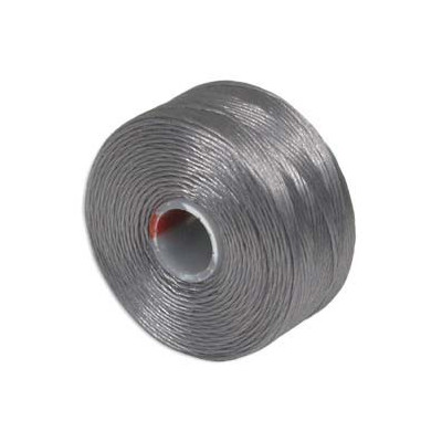 S-lon D Beading Thread Grey 0.11mm - 71m Professional Nylon Cord