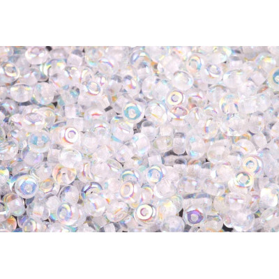 Rondelle Druck Beads 2.5x4mm 4 CRYSTAL AB