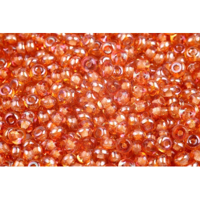 Rondelle Druck Beads 2.5x4mm 5 CRYSTAL APRICOT