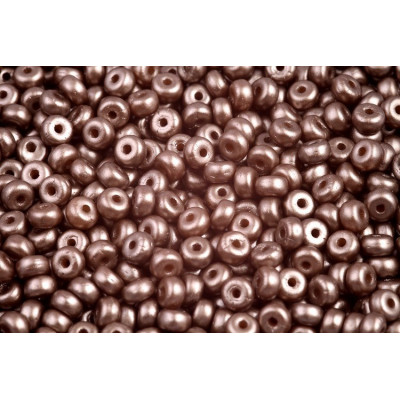 Rondelle Druck Beads 2.5x4mm 18 PASTEL LIGHT BROWN/COCO