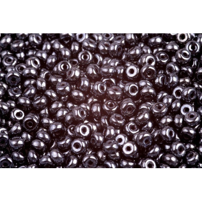 Rondelle Druck Beads 2.5x4mm 26 JET HEMATITE