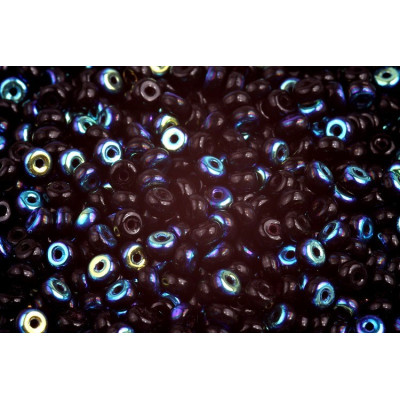 Rondelle Druck Beads 2.5x4mm 33 JET AB