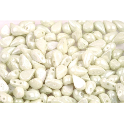 Tear Duo N. 24 WHITE ALABASTER GREEN LUSTER