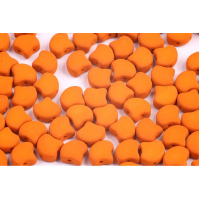 Matubo Ginko Beads 7.5mm ESNEON CARROT Neon Orange 2-Hole