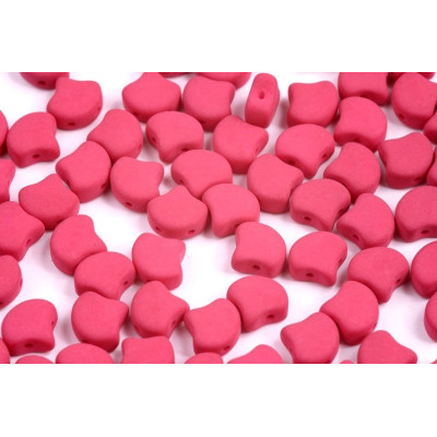 Matubo Ginko Beads 7.5mm - Neon Purple Wine Matte Czech Glass