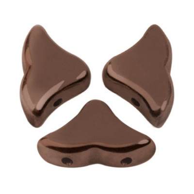 Hélios par Puca 6x10mm Dark Bronze 23980/14415 | Czech Glass Beads