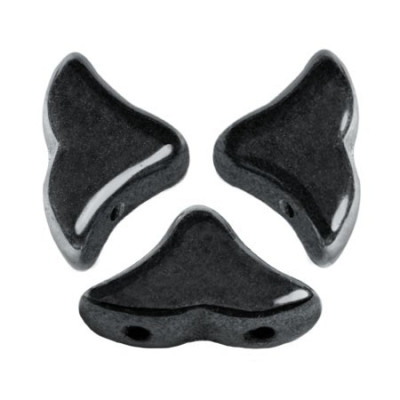 Hélios® par Puca® 6x10mm Jet Hematite 23980/14400 | Czech Glass