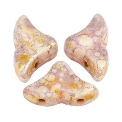 Hélios par Puca 6x10mm Rose Gold Ceramic 03000/15695 | Czech Glass