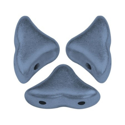 Hélios par Puca 6x10mm Metallic Mat Blue 23980/79031 | Glass Beads