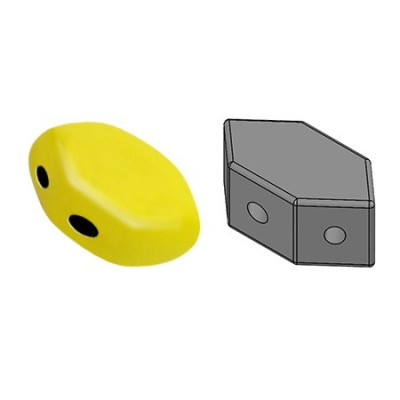 Paros® par Puca® Opaque Jonquil 83120 | 7x4mm Czech Glass Beads