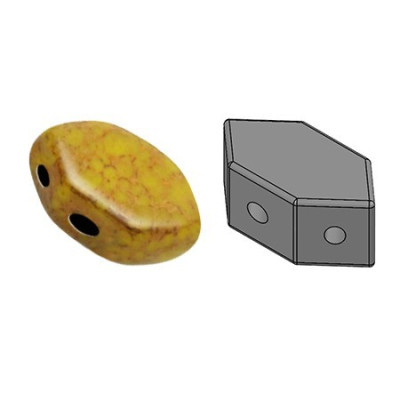 Paros® par Puca® Opaque Jonquil Bronze 83120/15496 | Czech Beads