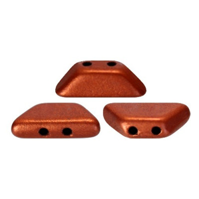 Tinos® par Puca® Bronze Red Mat 00030/01750 | 2-Hole Beads