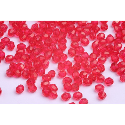 Bicono 4 mm N. 123 Rosso