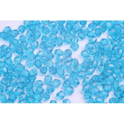 Bicone beads 4 mm N. 128 Light blue