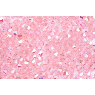 Bicono 4 mm N. 12 LIGHT ROSE AB