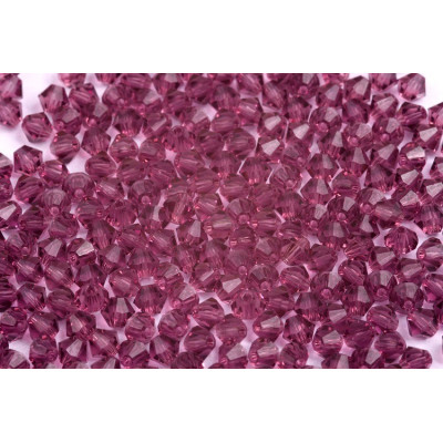  Doppelkegel 4 mm N. 25 AMETHYST