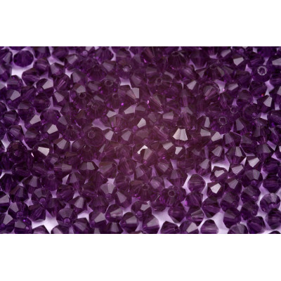 Bicone beads 4 mm N. 27 TANZANITE