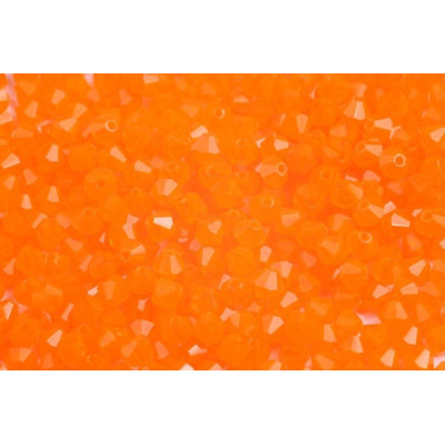  Doppelkegel 3 mm N. 59 ORANGE OPAL