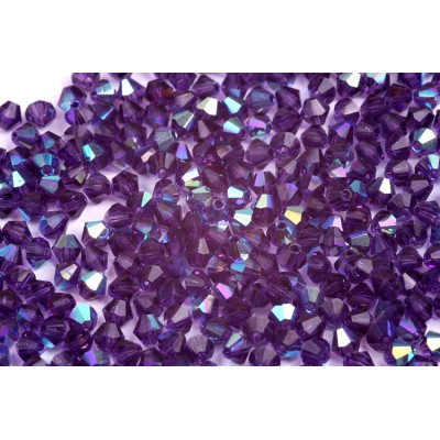  Doppelkegel 3 mm N. 82 TANZANITE AB