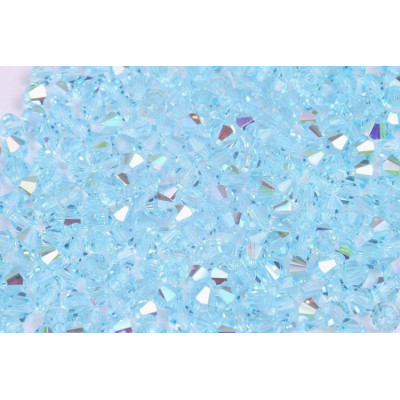 Bicone beads 3 mm N. 86 AQUA AB