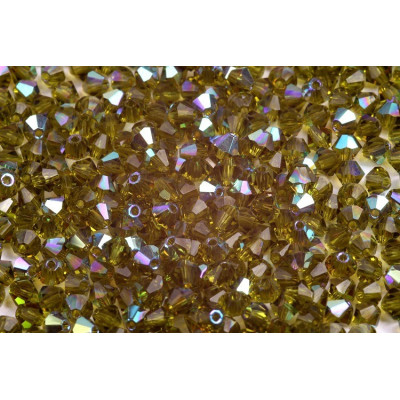 Bicone beads 3 mm N. 98 OLIVÍN AB