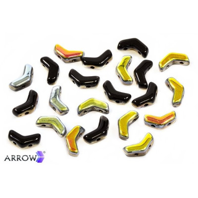 Arrow beads 5x8 mm N. 28 Black