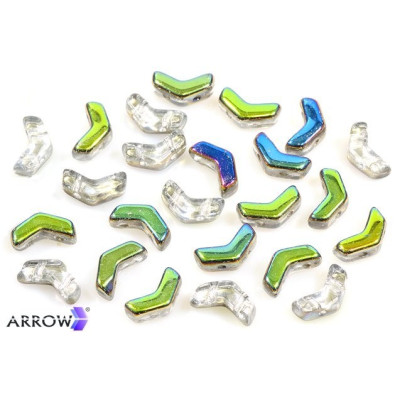 Arrow beads 5x8 mm N. 38 Crystal